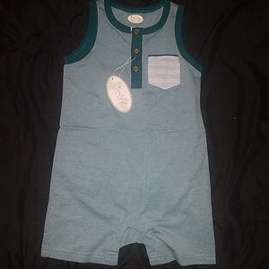 Green baby romper
